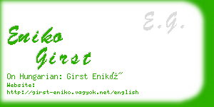 eniko girst business card